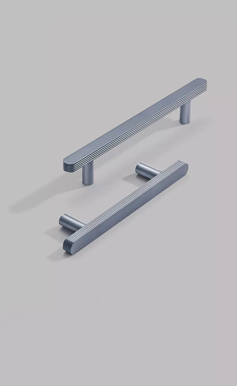 aluminum profile matte grey T bar handles factory price